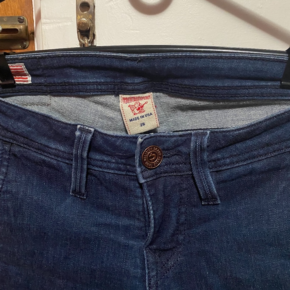 True Religion Brand Jeans size 26 Flare, Bronze Label - Picture 4 of 6